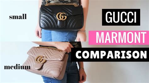 size of gucci marmont small|Gucci Marmont small vs mini.